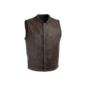 Moterbike Leather Vest