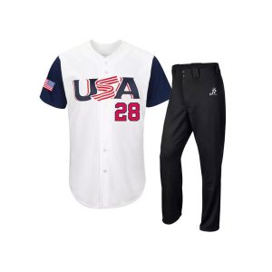 Sublimation Polyester Baseball Jersey Suit Design Jersey And Pant Kit Wholesale Custom Various Styles Baseball Uniform