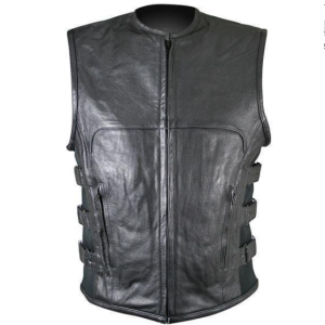 Motorbike Leather Vest